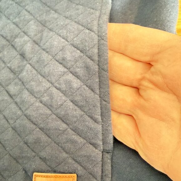 L.L.Bean Navy Quilted Sweatshirt, Full-Zip, company logo, NWT, Mens Size L - Picture 10 of 13